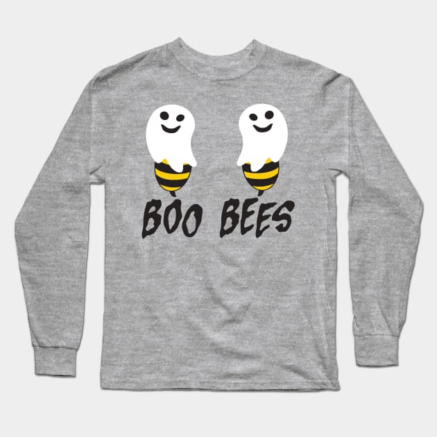 Funny Halloween Boo Bees Design design Long Sleeve T-Shirt by Blue Zebra